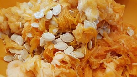 polpa e semi di zucca per parassiti