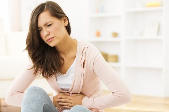 dolore addominale dovuto a parassiti nel corpo